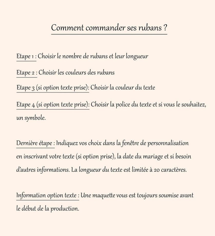 Comment commander ses rubans
