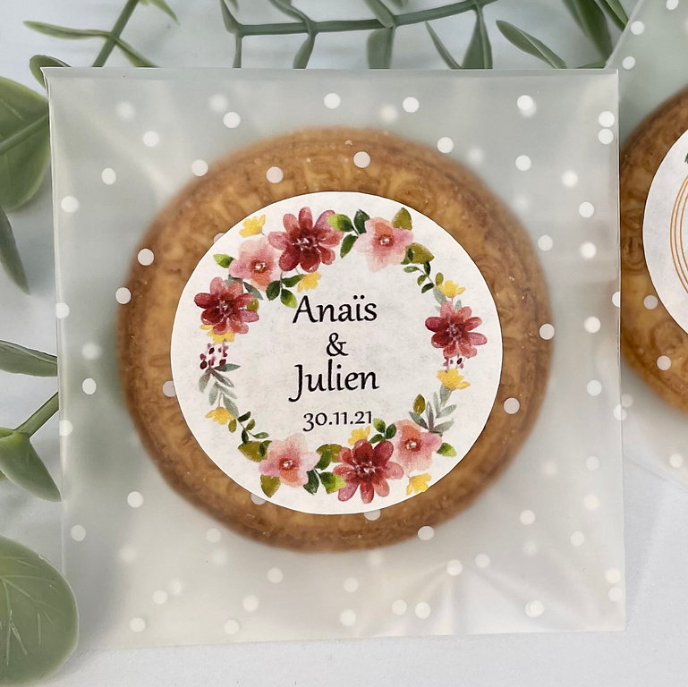 Pochon plastique personnalisé pour biscuit