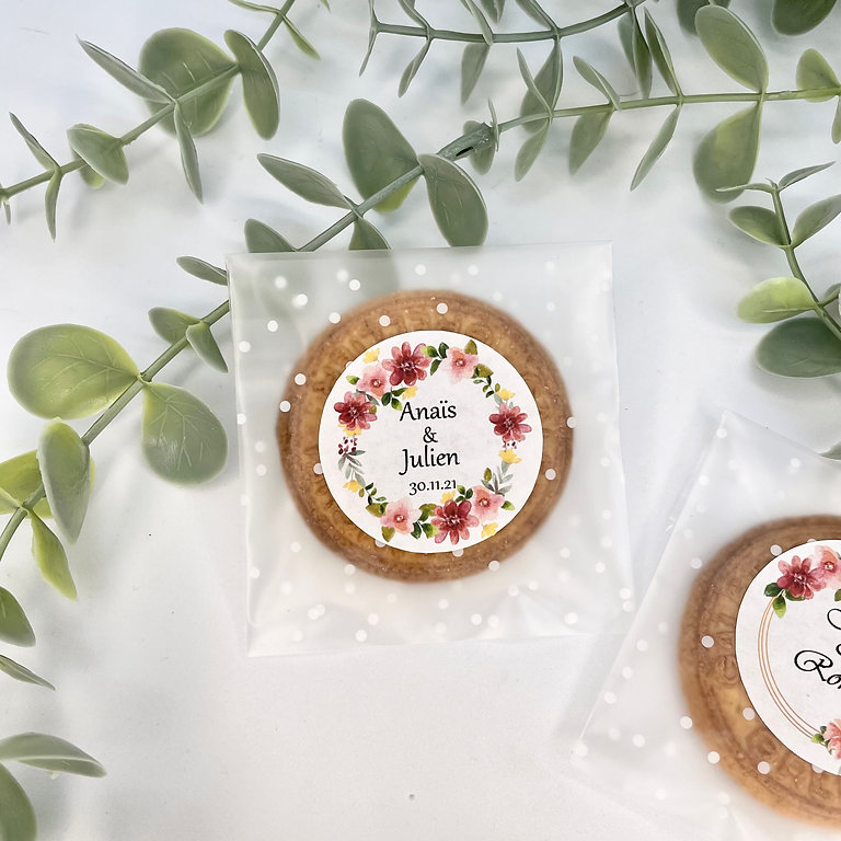 Pochon plastique personnalisé pour biscuit