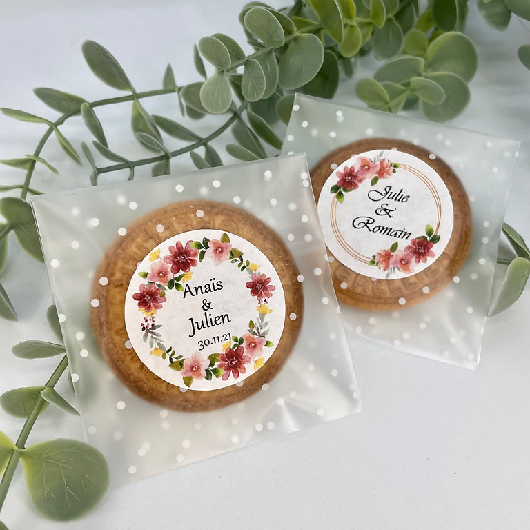 Pochon plastique personnalisé pour biscuit