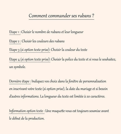 Comment commander ses rubans