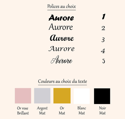 Marque place acrylique
