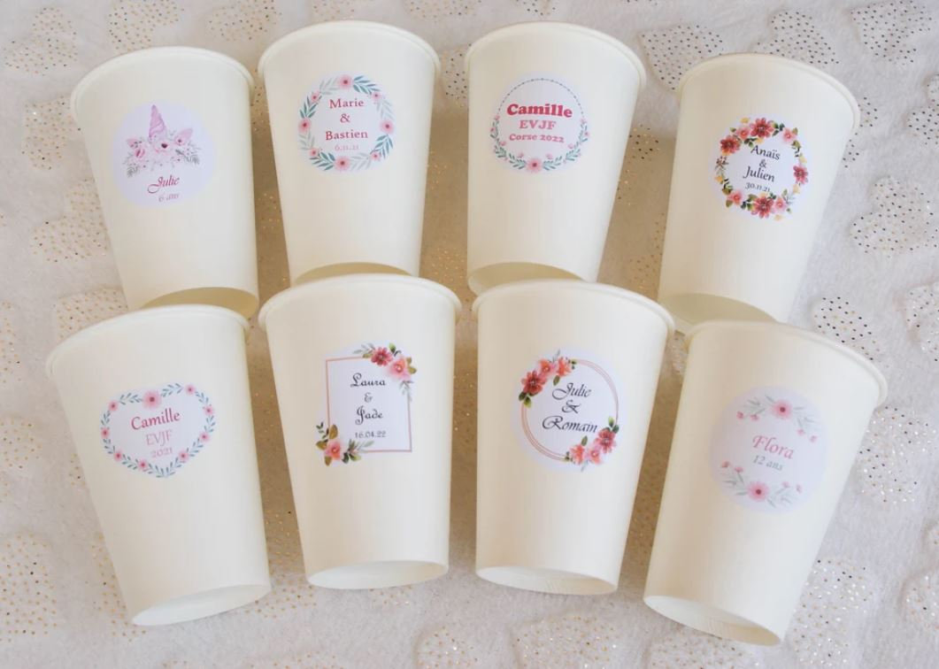 Gobelets Personnalisés en carton x10