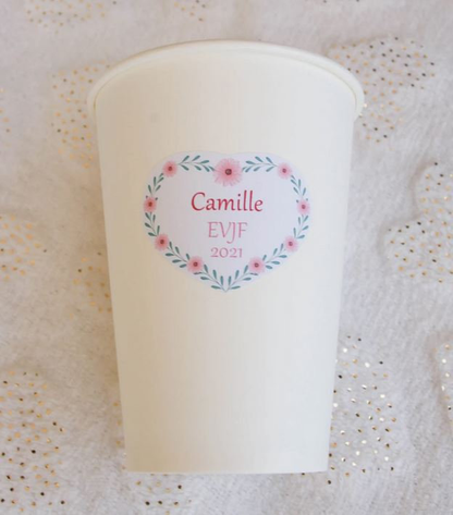 Gobelets Personnalisés en carton x10